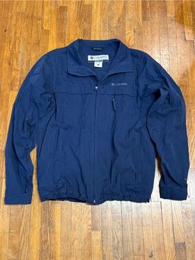 Columbia Men's Navy Omin-Sheild Full-Zip Jacket